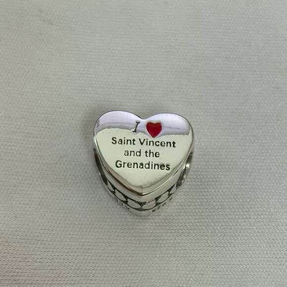 Pandora I love Saint Vincent and the Grenadines Exclusive Charm, S925 Silver - Picture 2 of 4
